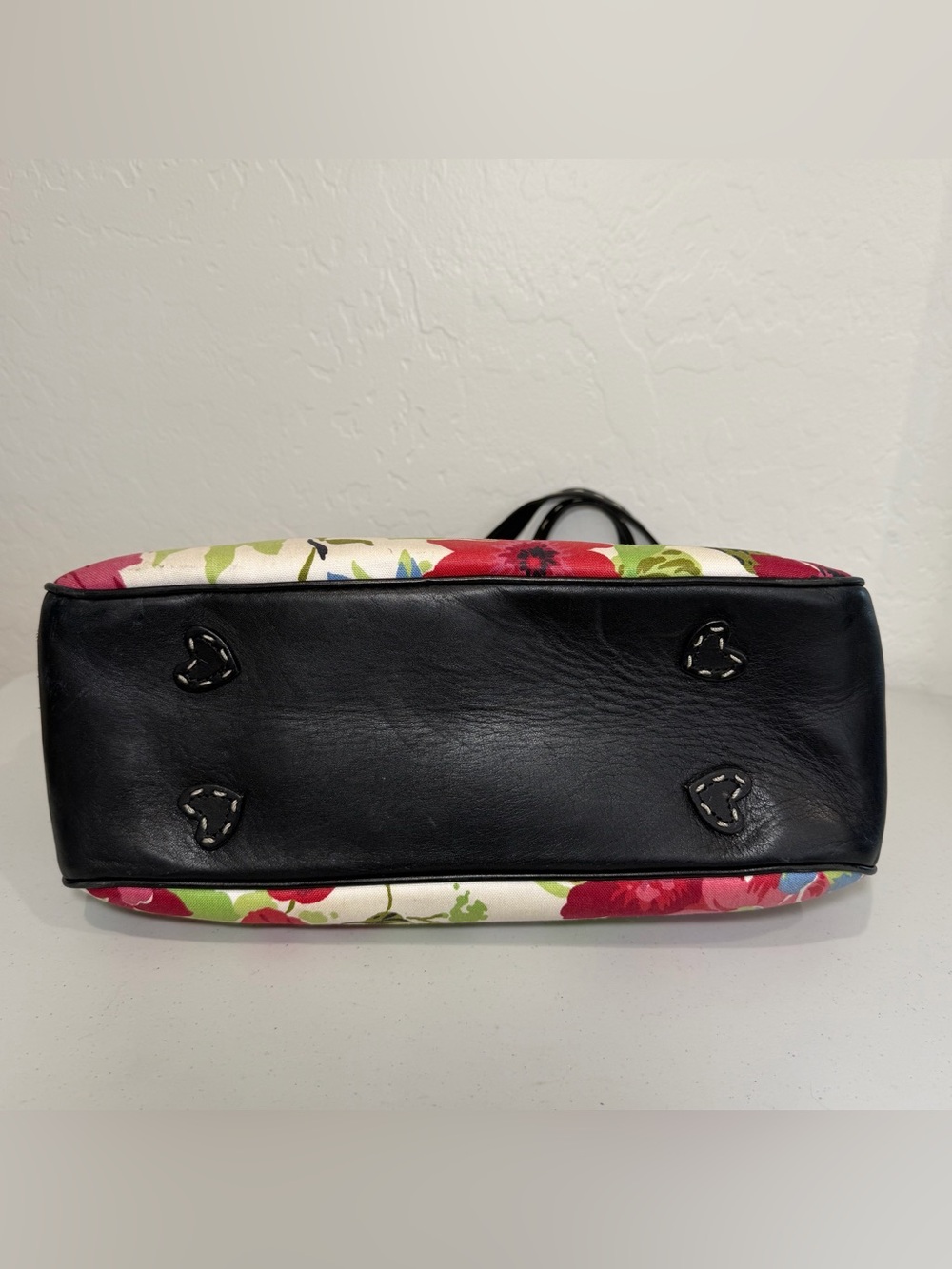 Brighton Bea Floral Canvas Leather Trim Shoulder Bag - Picture 5 of 15